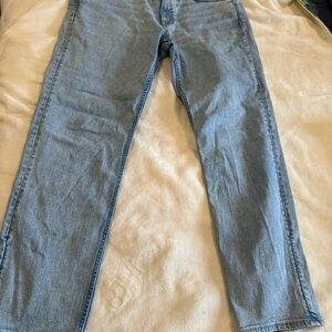 Faherty Light Blue Men's Straight Jeans 35x30